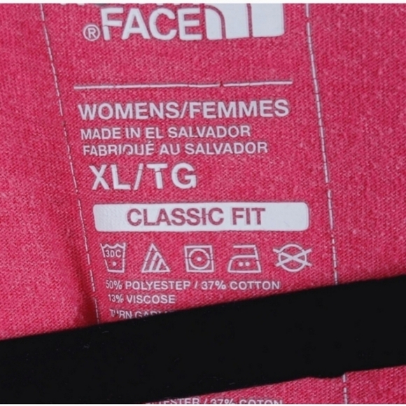 THE NORTH FACE Pink Shortsleeve Shirt Top Size XL - Picture 5 of 5
